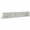 seinähyllyt 2 kpl Betonin harmaa 100x16,5x16,5 cm tekninen puu