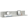 seinähyllyt 2 kpl Betonin harmaa 100x16,5x16,5 cm tekninen puu
