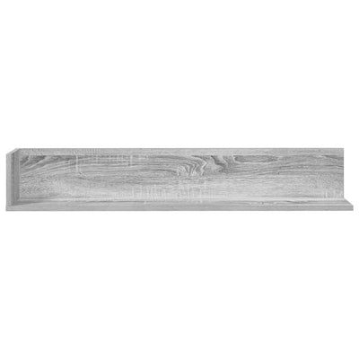 Harmaa seinähyllyt Reghini 100x16,5x16,5cm (2 kpl engineered wood)