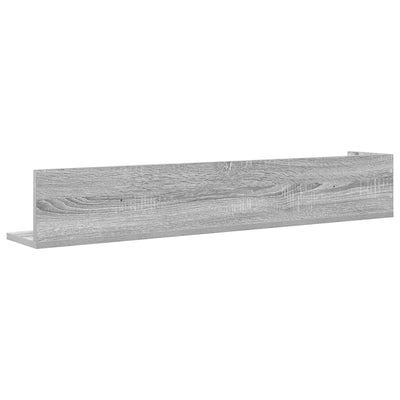 Harmaa seinähyllyt Reghini 100x16,5x16,5cm (2 kpl engineered wood)