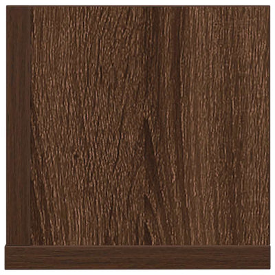 seinähyllyt 2 kpl ruskea tammi 100x16,5x16,5 cm tekninen puu