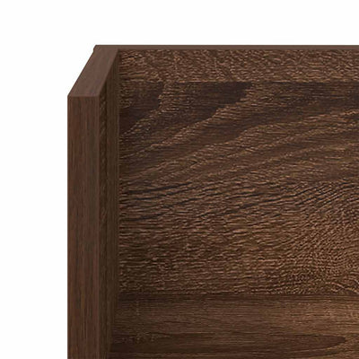 seinähyllyt 2 kpl ruskea tammi 100x16,5x16,5 cm tekninen puu