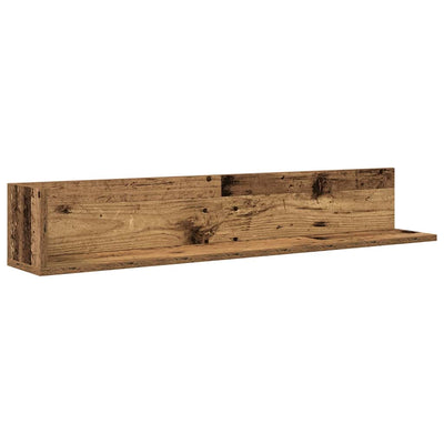 seinähyllyt 2 kpl vanhaa puuta 100x16,5x16,5 cm tekninen puu
