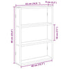 Seinähylly Sonoma Tammi 43x9x60 cm Engineered Wood