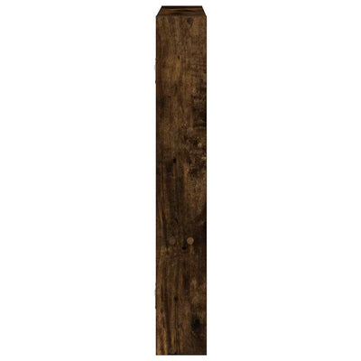Seinähylly Savustettu tammi 43x9x60 cm Engineered Wood
