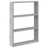 Seinähylly Harmaa Sonoma 43x9x60 cm Engineered Wood