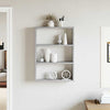 Seinähylly Harmaa Sonoma 43x9x60 cm Engineered Wood