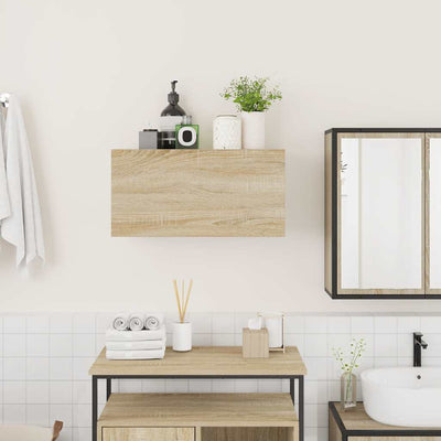 kylpyhuoneen seinäkaappi Sonoma tammi 60x25x30 cm tekninen puu