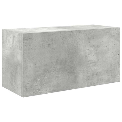 Kylpyhuoneen seinäkaappi betoninharmaa 60x25x30 cm tekninen puu