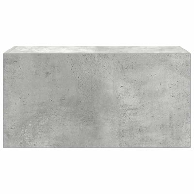 Kylpyhuoneen seinäkaappi betoninharmaa 60x25x30 cm tekninen puu