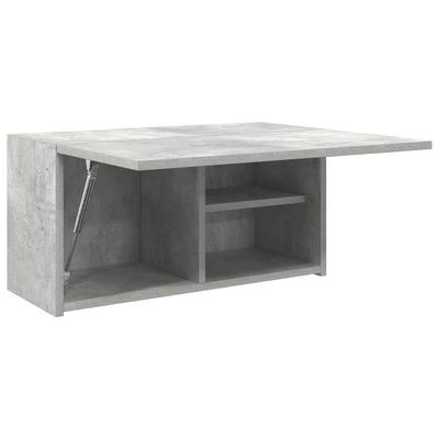 Kylpyhuoneen seinäkaappi betoninharmaa 60x25x30 cm tekninen puu