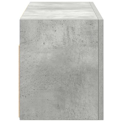Kylpyhuoneen seinäkaappi betoninharmaa 60x25x30 cm tekninen puu