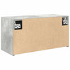Kylpyhuoneen seinäkaappi betoninharmaa 60x25x30 cm tekninen puu