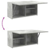 Kylpyhuoneen seinäkaappi betoninharmaa 60x25x30 cm tekninen puu