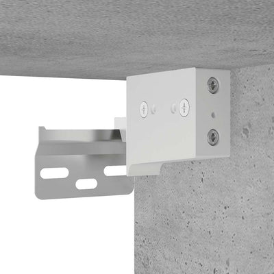 Kylpyhuoneen seinäkaappi betoninharmaa 60x25x30 cm tekninen puu