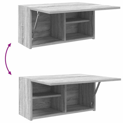 Kylpyhuoneen seinäkaappi harmaa Sonoma 60x25x30 cm tekninen puu