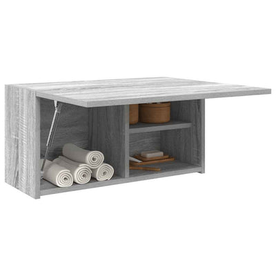 Kylpyhuoneen seinäkaappi harmaa Sonoma 60x25x30 cm tekninen puu