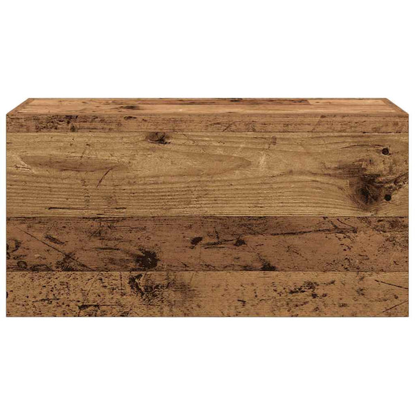 Kylpyhuoneen seinäkaappi vanha puu 60x25x30 cm tekninen puu