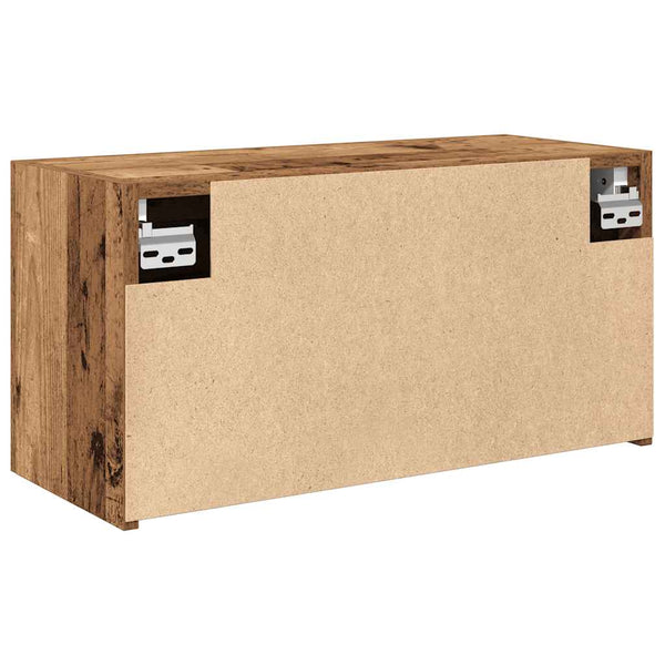 Kylpyhuoneen seinäkaappi vanha puu 60x25x30 cm tekninen puu