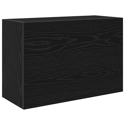 Kylpyhuoneen seinäkaappi musta 60x25x40 cm tekninen puu