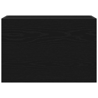 Kylpyhuoneen seinäkaappi musta 60x25x40 cm tekninen puu
