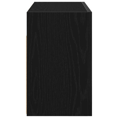 Kylpyhuoneen seinäkaappi musta 60x25x40 cm tekninen puu