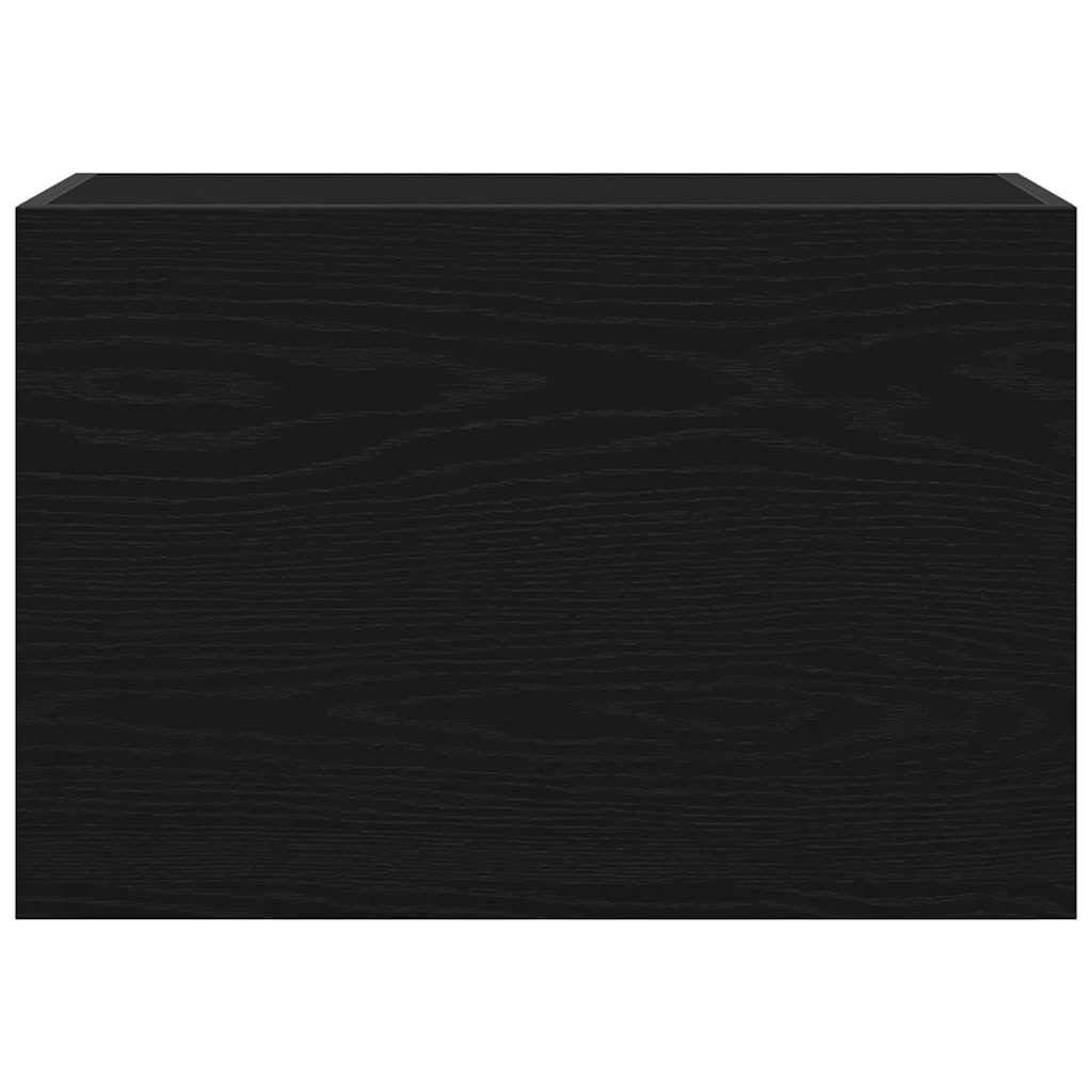 Musta kylpyhuoneen seinäkaappi Vasalina 60x25x40cm (puinen)