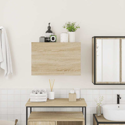 Kylpyhuoneen seinäkaappi Sonoma-tammi 60x25x40 cm tekninen puu
