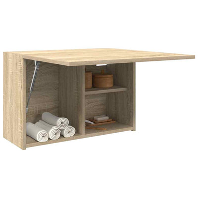 Kylpyhuoneen seinäkaappi Sonoma-tammi 60x25x40 cm tekninen puu