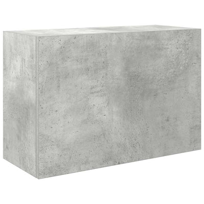 Kylpyhuoneen seinäkaappi betoninharmaa 60x25x40 cm tekninen puu