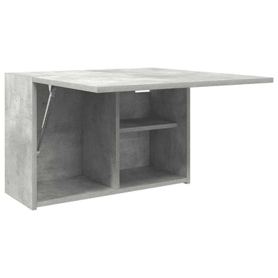 Kylpyhuoneen seinäkaappi betoninharmaa 60x25x40 cm tekninen puu