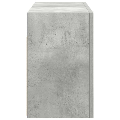 Kylpyhuoneen seinäkaappi betoninharmaa 60x25x40 cm tekninen puu