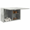 Kylpyhuoneen seinäkaappi betoninharmaa 60x25x40 cm tekninen puu