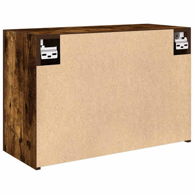 Kylpyhuoneen seinäkaappi savutammi 60x25x40 cm tekninen puu