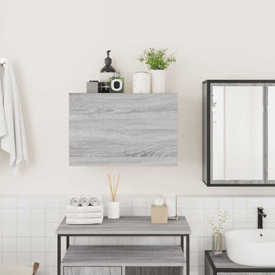 Kylpyhuoneen seinäkaappi harmaa Sonoma 60x25x40 cm tekninen puu