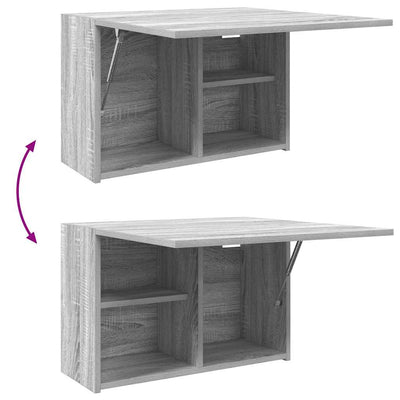 Harmaa sonoma kylpyhuoneen seinäkaappi Vasalina 60x25x40cm (puinen)