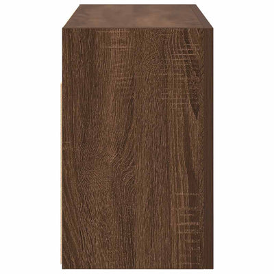 Kylpyhuoneen seinäkaappi ruskea tammi 60x25x40 cm tekninen puu