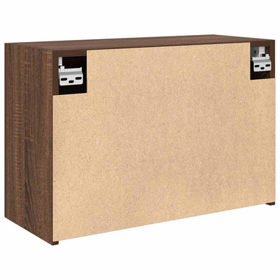 Kylpyhuoneen seinäkaappi ruskea tammi 60x25x40 cm tekninen puu