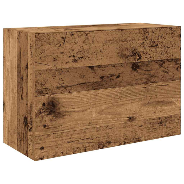 Kylpyhuoneen seinäkaappi vanha puu 60x25x40 cm tekninen puu