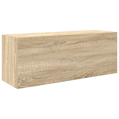 Kylpyhuoneen seinäkaappi Sonoma-tammi 80x25x30 cm tekninen puu