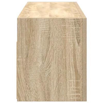 Kylpyhuoneen seinäkaappi Sonoma-tammi 80x25x30 cm tekninen puu