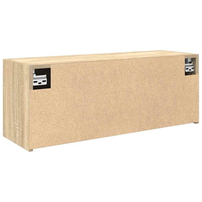 Kylpyhuoneen seinäkaappi Sonoma-tammi 80x25x30 cm tekninen puu