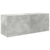 Kylpyhuoneen seinäkaappi betoninharmaa 80x25x30 cm tekninen puu