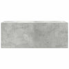 Kylpyhuoneen seinäkaappi betoninharmaa 80x25x30 cm tekninen puu