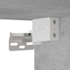 Kylpyhuoneen seinäkaappi betoninharmaa 80x25x30 cm tekninen puu