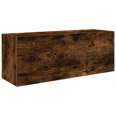 Kylpyhuoneen seinäkaappi savutammi 80x25x30 cm tekninen puu