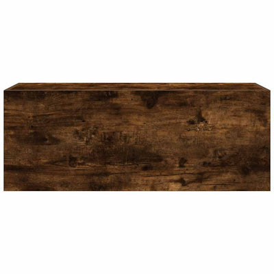 Kylpyhuoneen seinäkaappi savutammi 80x25x30 cm tekninen puu