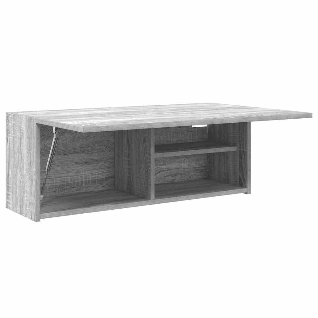 Harmaa kylpyhuoneen seinäkaappi Vasalina 80x25x30cm (puinen)
