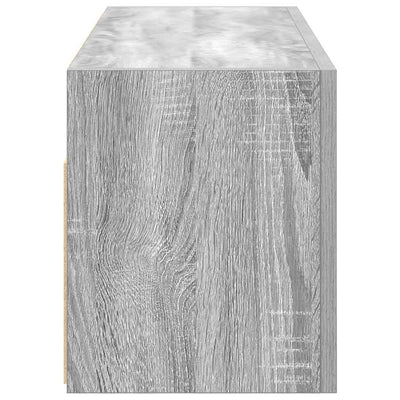 Kylpyhuoneen seinäkaappi harmaa Sonoma 80x25x30 cm tekninen puu