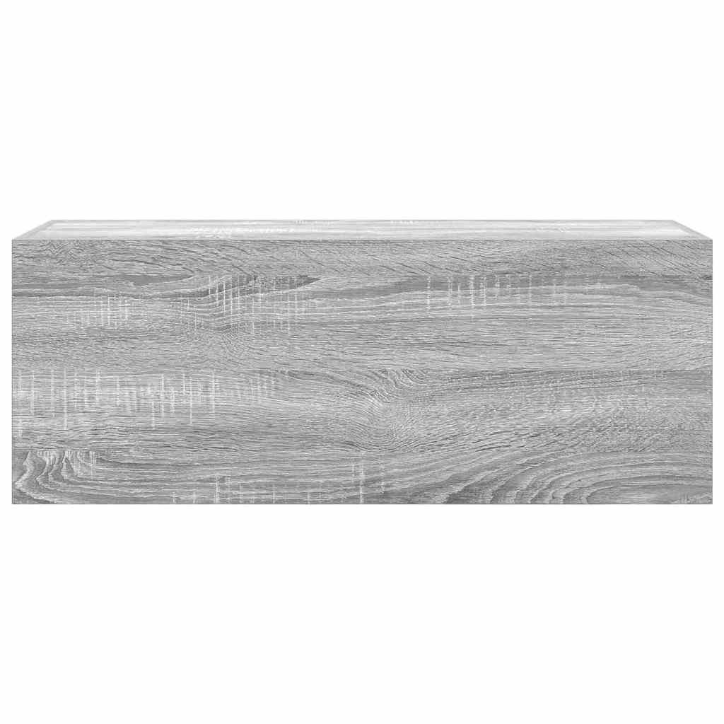 Harmaa kylpyhuoneen seinäkaappi Vasalina 80x25x30cm (puinen)